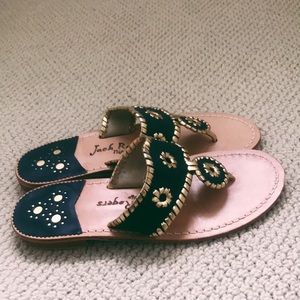 Jack Rogers Nantucket Gold Sandals